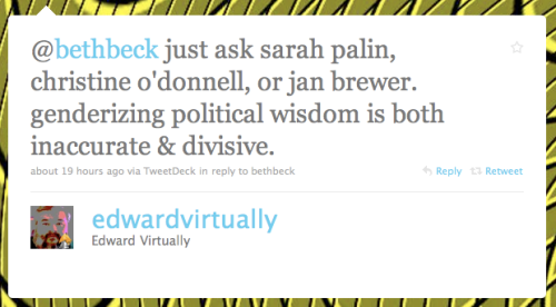 @edwardvirtually tweet about gender differences
