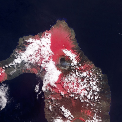 NASA's ASTER instrument captured Wolf Volcano on Galapagos Islands